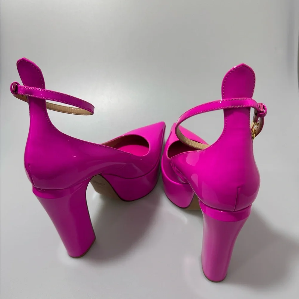 Valentino Garavani Pink Tan-Go Platform Heels Women’s Size EU 39/US 9 - Picture 6 of 10
